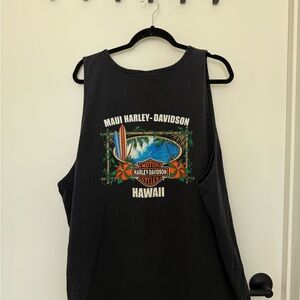 Harley-Davidson Black Maui Hawaii Tank Top / Cover Up 3XL